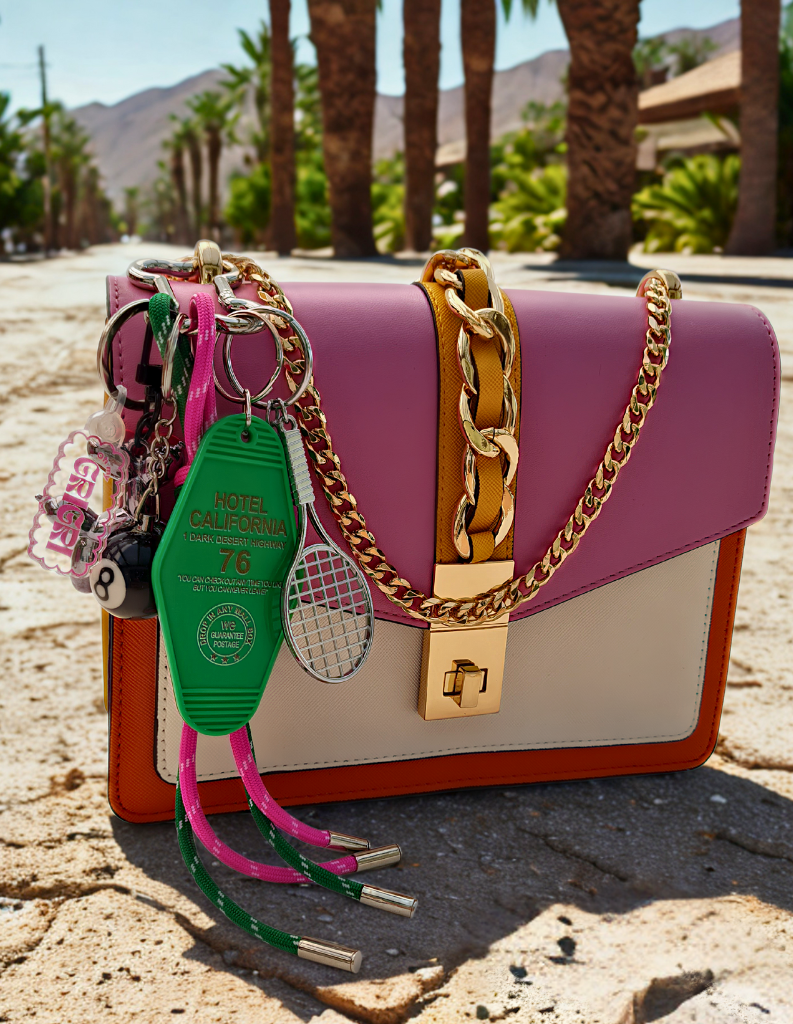 Grigri de sac – Porte-clé mignon sur sac à main rose